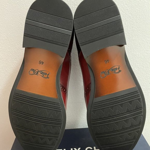 NEW!!! FELIX CHU WINGTIP BROGUE BURNISHED REDWOOD LEATHER SHOES US 12 EU 46 - Picture 9 of 15